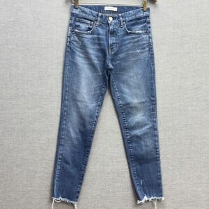 Moussy Vintage Jeans Raw Hem Distressed Mid Rise Made‎ In Japan Size 26(28)